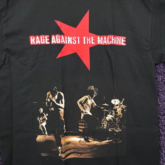 Rage Against the Machine Star Logo Rock T-Shirt Size Large - Picture 2 of 4